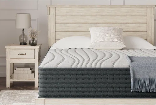 Miniatura 14 de Diseño de firma de Ashley - Colchón híbrido de 10 pulgadas tamaño individual Comfort Plus con soporte lumbar, espuma viscoelástica de gel, libre