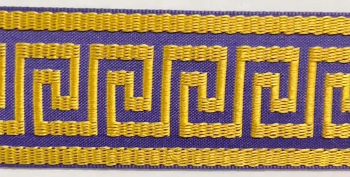 Miniatura 8 de Cinta tejida jacquard griega de 1-3/4 pulgadas, 6 yardas continuas (A)