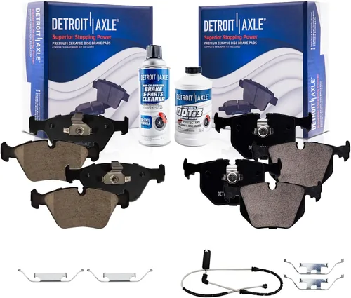 Miniatura 30 de Detroit Axle - Kit de freno delantero para Dodge Ram 1500 Durango Dakota Chrysler Aspen Dakota Driver Side Disco Freno Pinza de freno de cerámica