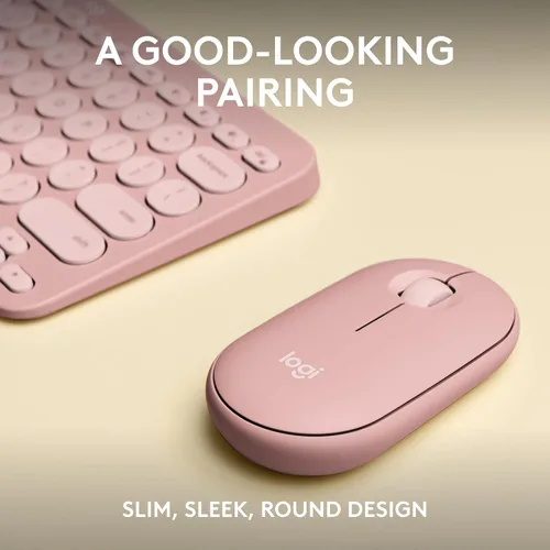 Miniatura 2 de Logitech Pebble 2 Combo, teclado y mouse inalámbricos, silencioso y portátil, personalizable, perno logi, Bluetooth, fácil de cambiar para PC, Mac