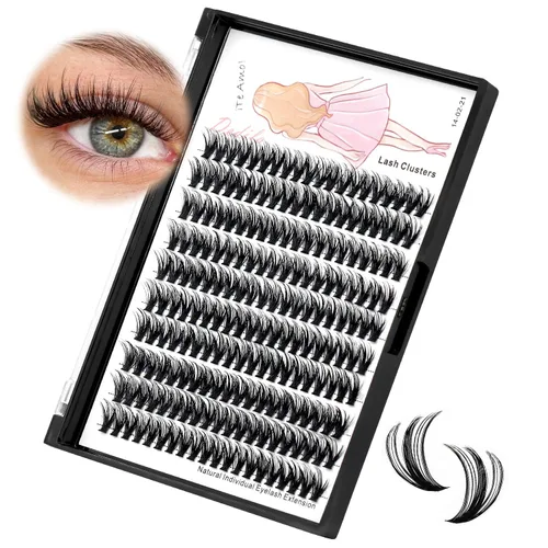 Miniatura 3 de Pestañas postizas individuales de 0.07 a 0.86 pulgadas a elegir 20D/40D/60D/80D/100D, grosor de 0.003 in, rizo D, extensiones de pestañas de ojos 3D