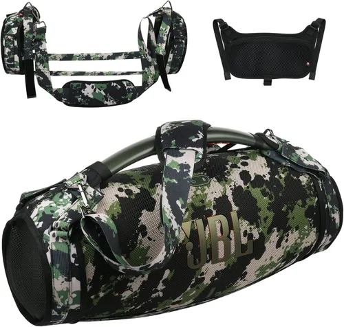 Correa de transporte de viaje para JBL Boombox 3/Boombox 3 Wi-Fi impermeable altavoz portátil, correa para el hombro con dos cubiertas laterales,
