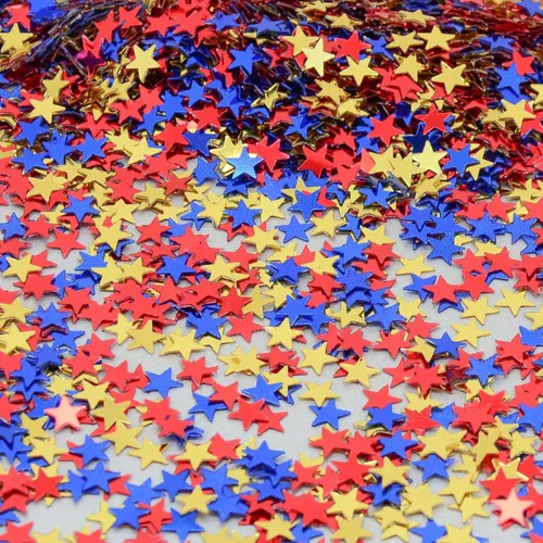Miniatura 9 de Copa Mundial Año 2022, estrella azul oscuro, rojo y amarillo para Colombia, Ecuador, Rumania, Venezuela, 2 bolsas de media onza (1 onza) #3618 - Q23