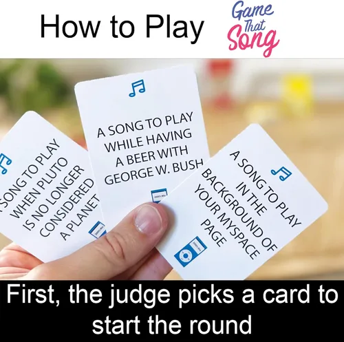 Miniatura 2 de Game That Song Expansión de mezcla de 2000, 50 cartas nuevas, juego de cartas de música para familiares, adultos y adolescentes. Divertida diversión