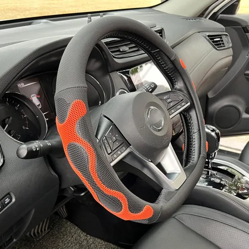 Miniatura 31 de PINCTROT Comfy Grip - Funda para volante, diseño antideslizante, universal de 14.5-15 pulgadas (blanco silicona)