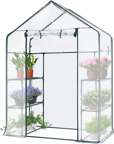 Miniatura 18 de VIVOSUN Invernadero portátil para caminar de 49 x 49 x 63 pulgadas, con cubierta de PVC y base desmontable, emergente instantáneo y plegable, mini