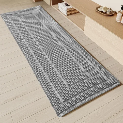 Miniatura 15 de BULULOM Alfombras de Baño Boho, Alfombra de Baño Waffle Mejorada, Alfombras de Baño Súper Absorbentes Antideslizantes, Alfombras Lavables a Máquina