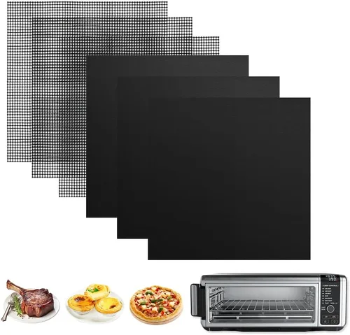 Miniatura 11 de Revestimientos para Horno para la Parte Inferior del Horno, Paquete de 2 Alfombrillas de Horno de Teflón Reutilizables Grandes Gruesas de Servicio