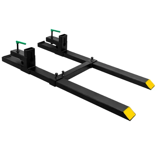 Miniatura 8 de Horquillas para paletas, abrazadera máxima de 43 pulgadas y 1500 libras en horquillas de tractor, accesorio de carga frontal resistente