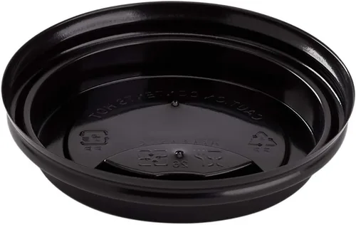 Miniatura 3 de Karat PP Sipper Dome Tapa para papel de 8 oz Taza de café caliente desechable (negro) - 1,000 ct