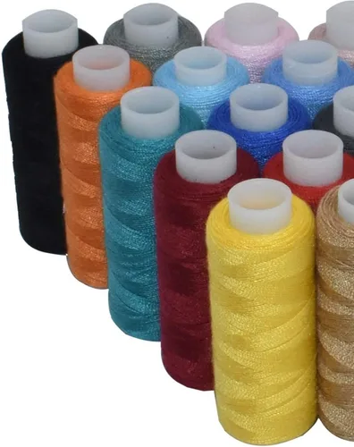 Miniatura 4 de Kits de hilos de coser de poliéster 30 carretes de 250 yardas por carrete para coser a máquina a mano (30 colores)