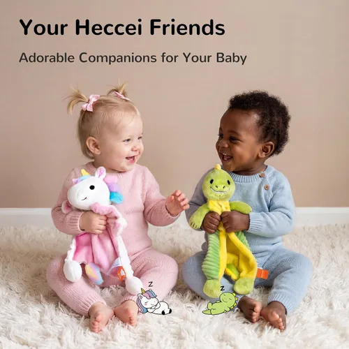 Miniatura 2 de HECCEI Loveys - Manta de seguridad para bebés, juguete suave para acurrucarse, para niñas y niños, Dreamiecone de 14 pulgadas Azul