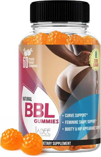 BBL - Gomitas para curvas de mujer – Ganador de peso para mujeres con aguaje, pueraria mirifica y fenogreco | Crecimiento de glúteos más grande y