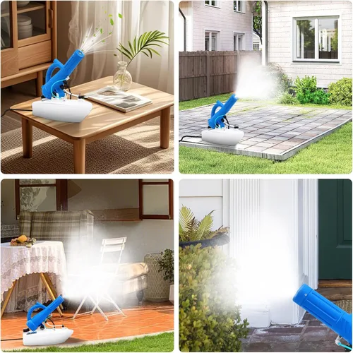 Miniatura 5 de Tanque de 5 L (1.3 galones), nebulizador frío eléctrico portátil ULV de 700 W de flujo ajustable con cable de alimentación largo de 17 pies