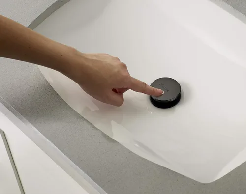 Miniatura 7 de Pfister LG49-RH1B Rhen - Grifo de lavabo de baño con cascada, 8 pulgadas, negro mate Mate negro