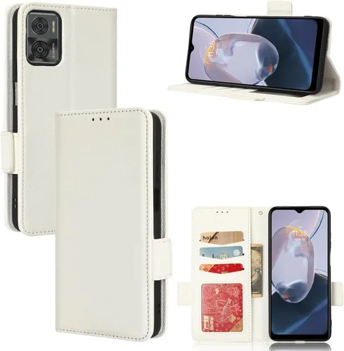 Miniatura 156 de Funda de piel sintética compatible con Motorola Moto E22 4G, funda de piel sintética compatible con Motorola Moto E22i 4G, color negro