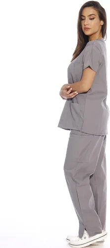 Miniatura 2 de Just Love uniforme médico con cuello en V para mujer