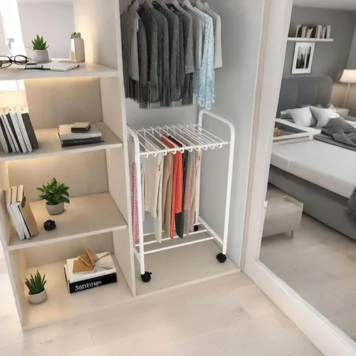 Miniatura 8 de Slide Out Pants Rack Closet Hanger Bar Pull Trousers Tie Belts Scarf Racks Top Mounted Wardrobe Clothes for Closet Retractable,Retractable Pants