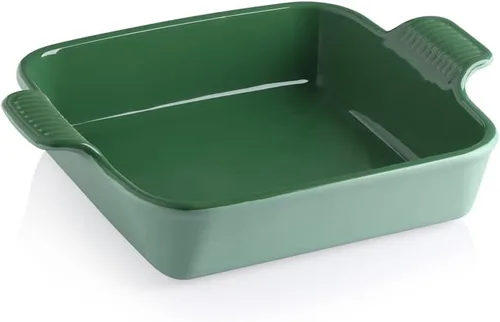 Miniatura 10 de Sweejar Plato de Cerámica para Hornear, Bandeja Rectangular Pequeña para Hornear con Asas Dobles, 20 Oz para Cocinar, Brownie, Cocina, 6.5 x 4.9 x