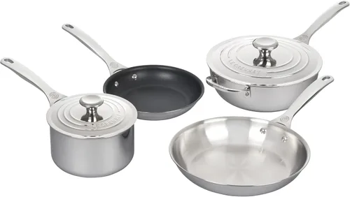 Miniatura 8 de Le Creuset Juego de utensilios de cocina de acero inoxidable de tres capas, 5 piezas