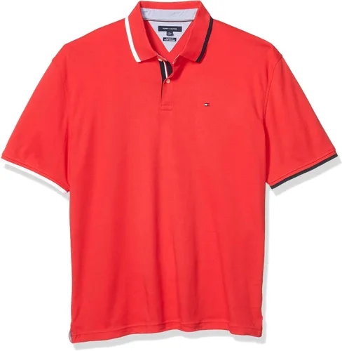 Miniatura 5 de Tommy Hilfiger Camisa polo de algodón de manga corta para hombre con ajuste personalizado