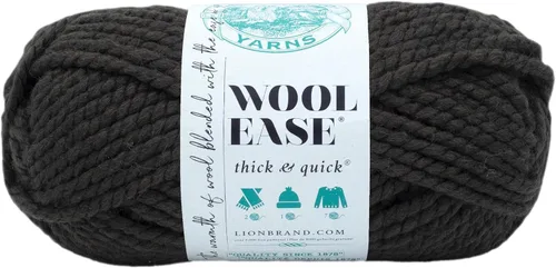 Miniatura 115 de Lion Brand Yarn - Ovillo de lana Wool-Ease Thick & Quick color fuerza aérea