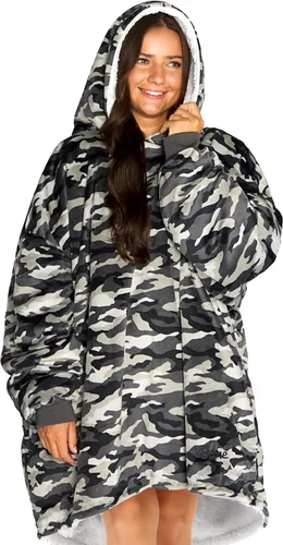 Miniatura 55 de Bare Home B-Cozy - Manta con capucha, para llevar puesta, suave, afelpada, de sherpa, cálida, acogedora, de gran tamaño, disponible en tamaños