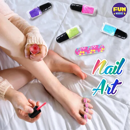 Miniatura 4 de Kit de maquillaje para niños, FunKidz 60 piezas de juguetes cosméticos lavables para jugar y fingir, caja de maquillaje de regalo para niñas
