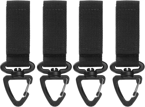 Miniatura 11 de TRIWONDER Clips de boca ampliados HK Gancho de alta resistencia Ganchos a presión Clips de honda para Paracord al aire libre bolsa mochila