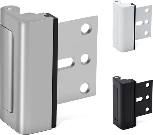 Miniatura 8 de Cerradura de puerta de seguridad para el hogar, paquete de 2 cerraduras de refuerzo de puerta para puerta delantera, pestillo de puerta mejorado que