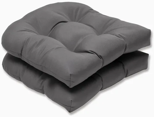 Miniatura 24 de Pillow Perfect 550435 - Cojines de asiento acolchados para exteriores/interiores Fresco (respaldo redondo), 19 x 19 pulgadas, amarillo, 2