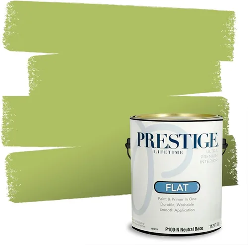 Miniatura 91 de PRESTIGE Pinturas Pintura interior e imprimación en uno, 1 galón, cáscara de huevo, aventura