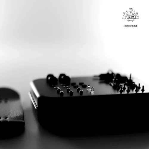 Miniatura 4 de NOAHWOOD Piezas de diapasones (NWii Fidget Bearings Handmade) Ruedas con logotipo negro (4 piezas) + regalo (NW King Trucks 1.299 in) Blanco