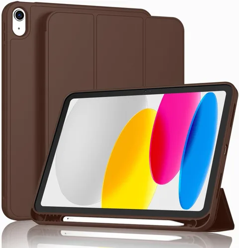 Miniatura 38 de ToaPoia - Funda para iPad (A16) de 11 pulgadas 2025/iPad 10.ª generación de 10.9 pulgadas 2022, cubierta protectora delgada con soporte triple