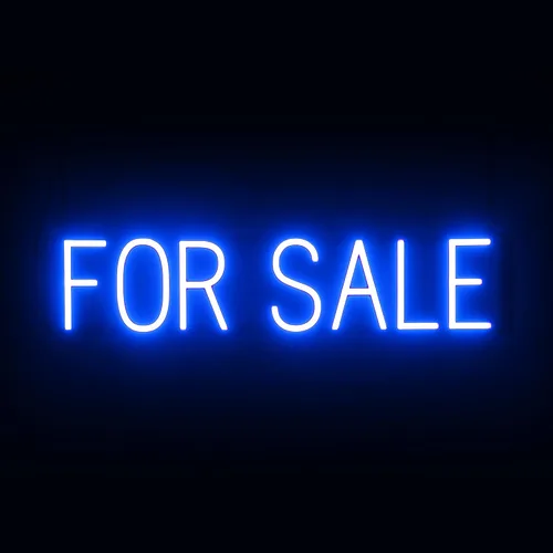 Miniatura 36 de SpellBrite Letrero de venta para empresas Señales relacionadas con la venta con aspecto de neón, luces LED blancas 16.3 x 6.3 pulgadas Blanco