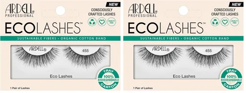 Miniatura 14 de Ardell Eco Lashes 453, pestañas postizas de fibras sostenibles, banda de algodón orgánico, aspecto natural ligero, 1 par Ardell Pestañas ecológicas