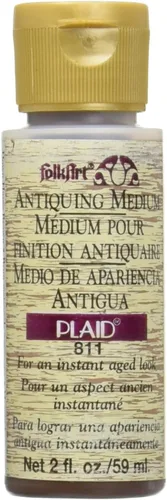 Miniatura 3 de FolkArt 817N Acrílico Antiquing Medio (2 onzas), 817 Woodn' Bucket Brown Woodn' Bucket Marrón