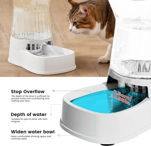 Miniatura 5 de Gardner Pet Dispensador Automático de Agua por Gravedad para Perros, 1.0 Galón 100% Libre de BPA Dispensador de Tazón de Agua para Perros, Fuente