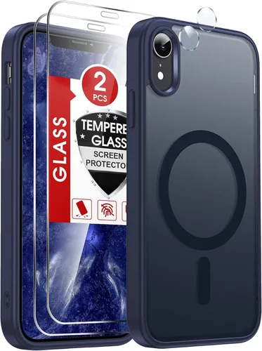 Miniatura 32 de LeYi Funda para iPhone XR: con protector de pantalla X2 + 2 funda para cámara [compatible con MagSafe] Funda protectora magnética i iphoneXR
