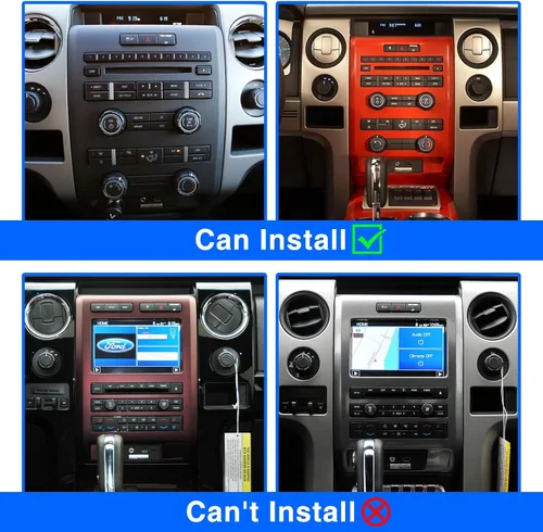 Miniatura 4 de Reemplazo estéreo de radio de coche Android 13 compatible con Ford F150 2009 2010 2011 2012 actualización manual de CA, CarPlay inalámbrico