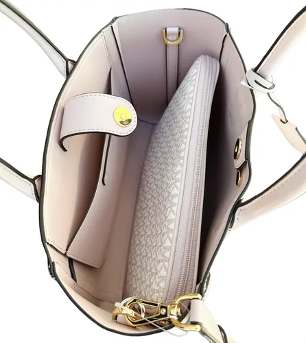 Miniatura 3 de Michael Kors Kali - Bolso bandolera mediano Signature MK + funda para iPad