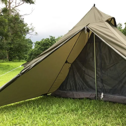 Miniatura 6 de BUNDOK Solo Teepee BDK-75 Single Pole Tent, Compact Storage, Storage Case Included
