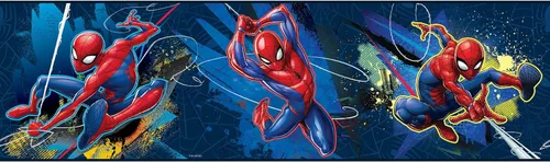 Miniatura 8 de RoomMates RMK5168GC Spider-Man Gráfico de Crecimiento Calcomanías de Pared Gigantes (despegar y pegar), Rojo, Azul