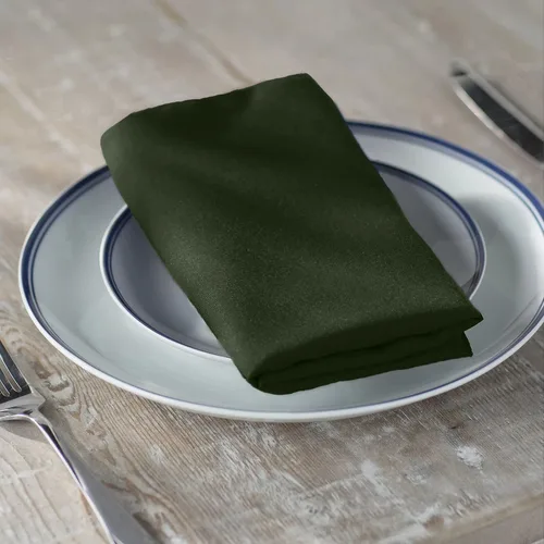 Miniatura 123 de LA Linen Paquete de 10 servilletas de popelina de poli, servilletas de tela suave, servilletas lavables y reutilizables, servilletas de mesa