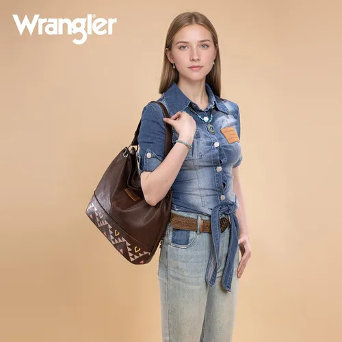 Miniatura 25 de Wrangler Hobo - Bolsas para mujer de cuero vegano con asa superior, bolsos de hombro y bolsos