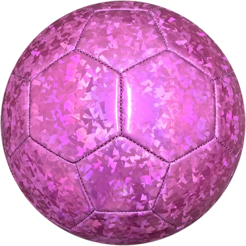 Balón de fútbol de entrenamiento metálico Rosa