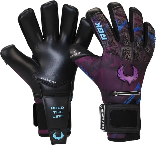 Miniatura 10 de Renegade GK Limited Edition Rogue - Guantes de portero de fútbol con microprotección (tallas 6-11, nivel 4+) Pro-Tek Fingersaves y agarre Giga