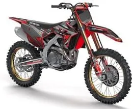 Miniatura 4 de Kit de base gráfica CRF 250 F Surge Black Senge 2019-2025 compatible con Honda