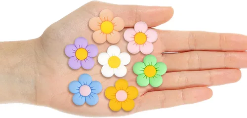 Miniatura 4 de Abalorios decorativos de flores, bonito regalo de margarita para niñas, niños, adolescentes, mujeres y adultos