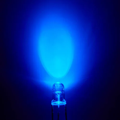 Miniatura 3 de CHANZON 100 luces de diodo LED rojo y azul de 0.197 in (transparente redondo transparente bicolor) iluminación brillante lámparas componentes F)